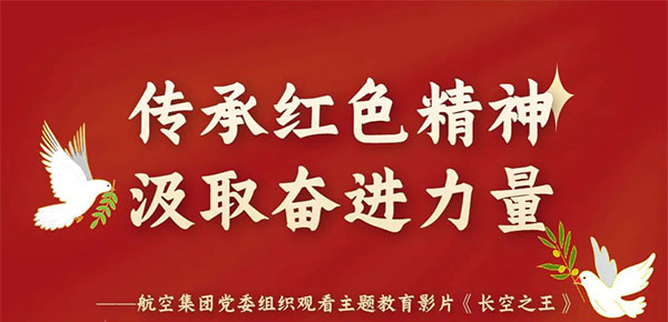 传承红色精神 汲取奋进力量｜99499威尼斯集团党委组织观看主题教育影片《长空之王》
